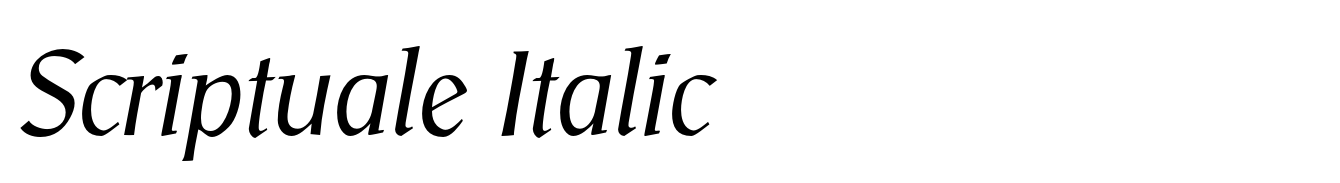 Scriptuale Italic